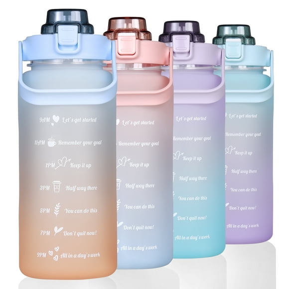 Water Bottles Sports Large Capacity Colorful Drinking Bottles Running Casual Gym